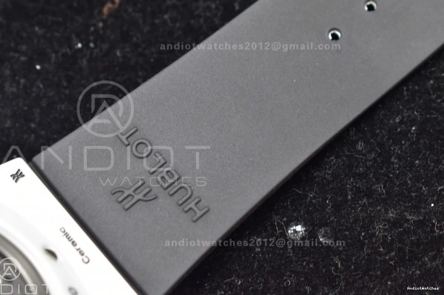 Bang Strap Unico 516 Ceramic White White A 1:1 Best Edition ZF Dial Packable Rubber on Skeleton Big 0320